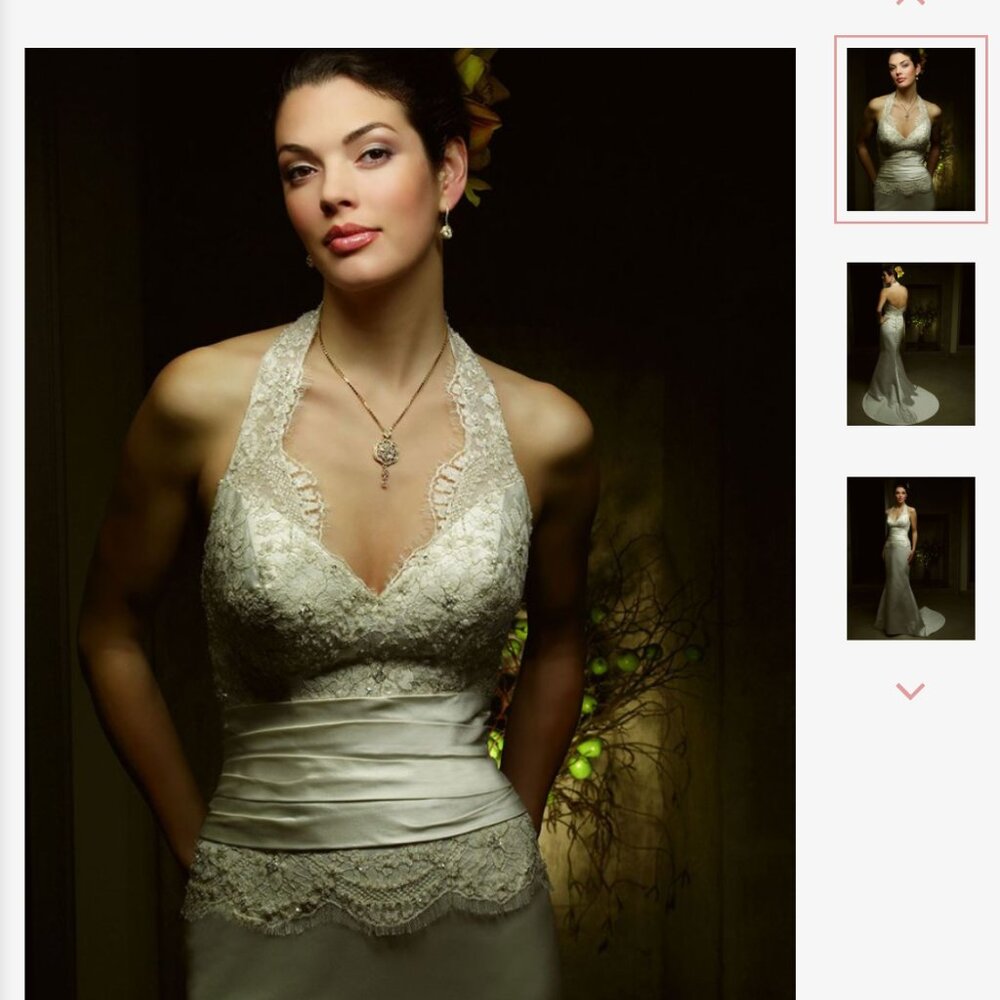 Elegant designer wedding gown by Casablanca Bridal – Style 1873